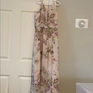 After six dress with flower design